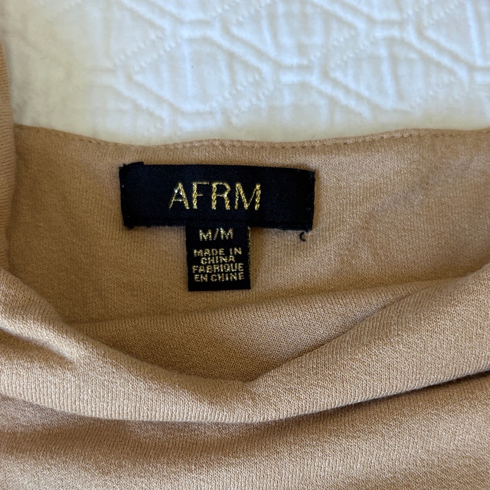 NWOT AFRM Camel Knit Bodysuit